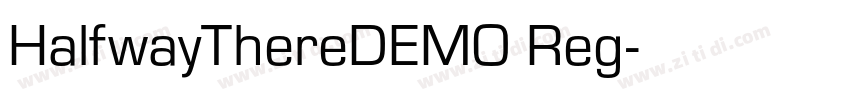 HalfwayThereDEMO Reg字体转换